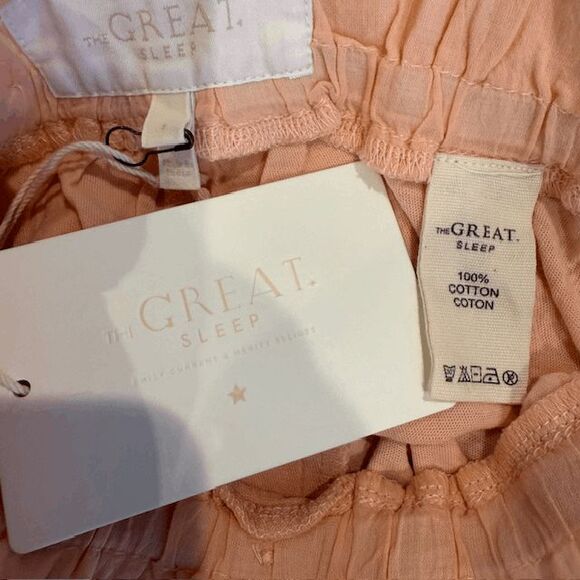 NEW! The Great. Lace Tap Shorts Rose Dust Lounge Shorts Size Small - Picture 6 of 10